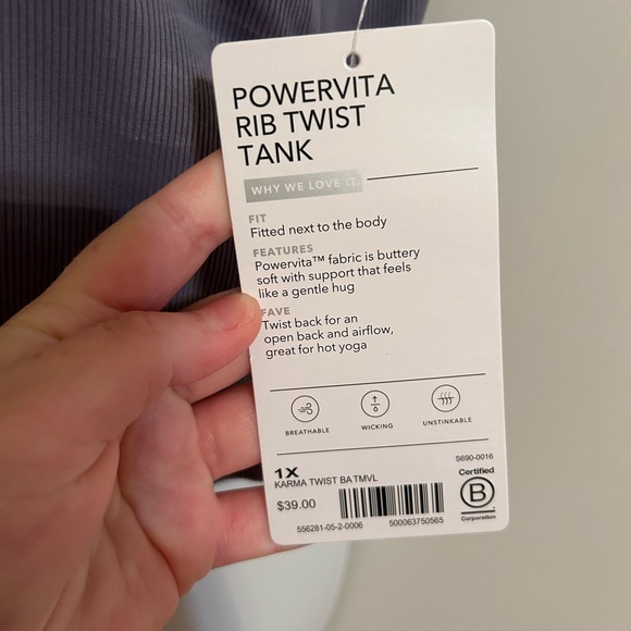 Athleta Karma ribbed twist tank top - NWT - Picture 8 of 8